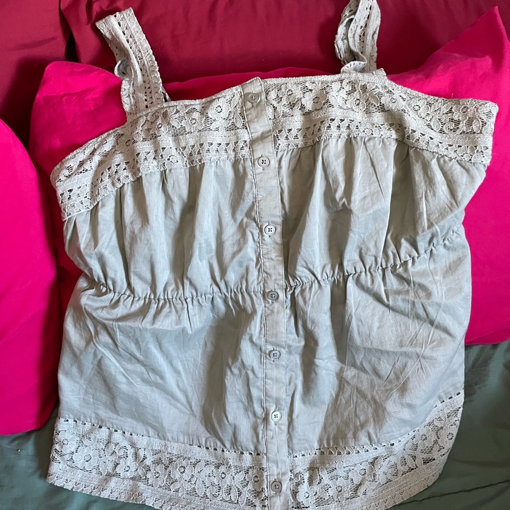 Torrid Gray Elastic Waistband Skirt